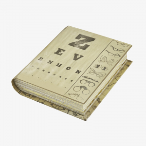 Brown Vintage Book Style Box with Dividers