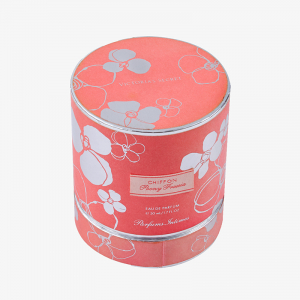 Pink Round Shaped Perfume Box with Insert