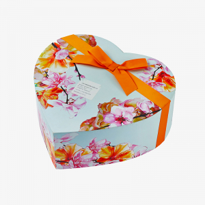 Flower Heart Shaped with Ribbon