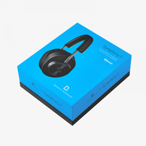 Blue Headphone Lid-Off Box
