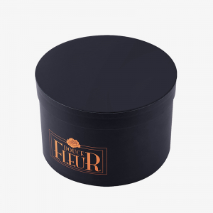 Round Shaped Black Flower Box