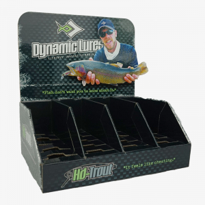 Black Four Shelf Display