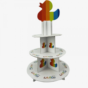 White Three-Tier Display