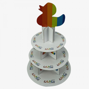 White Three-Tier Display