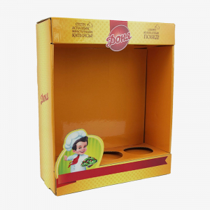 Yellow Three-Pocket Display