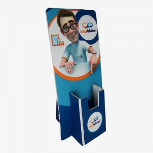 Blue Single Pocket Pamphlet Display