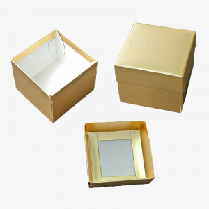 Gold Foil Boxes with Lids