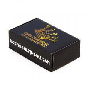 Black Vape Product Box with Gold Stamping