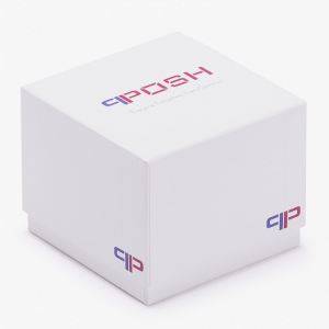 White Bracelet Square Box with Logo